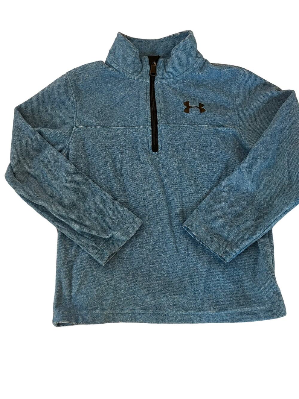 Under Armour Blue Quarter Zip Fleece size 6